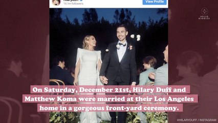 Hilary Duff shared new photos from her wedding, and there’s a reception dress change!