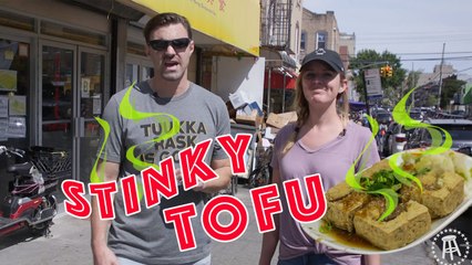 I Made Kate Eat Stinky Tofu | Woah That's Weird