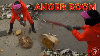 I Smashed a Bunch of Stuff in an "ANGER ROOM" | Whoa! That's Weird