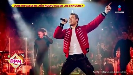 ¡Carlos Rivera revela que siempre estrena calzón en Año Nuevo!