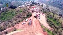 Las impresionantes imágenes aéreas muestran la magnitud de los trabajos de rescate de Julen