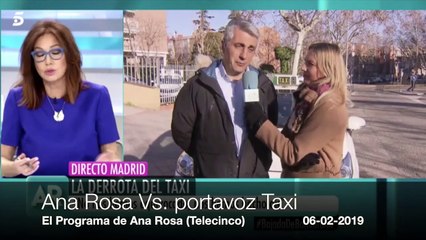 El brutal mosqueo de Ana Rosa co el portavoz del Taxi: “Esto ya es el colmo”