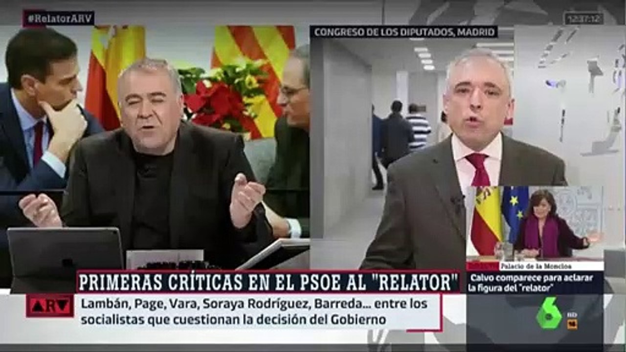 La tensa entrevista de Ferreras y Simancas por culpa del chantaje del "relator"