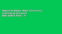 About For Books  Make: Electronics: Learning by Discovery  Best Sellers Rank : #1