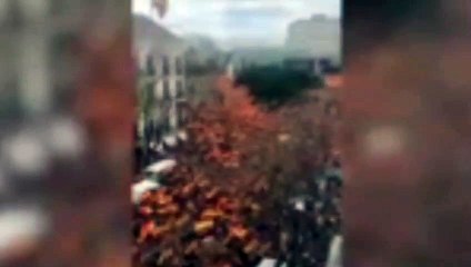 Así fue la multitudinaria manifestación por la unidad de España