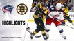 NHL Highlights | Blue Jackets @ Bruins 01/02/20