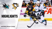 NHL Highlights | Sharks @ Penguins 01/02/20