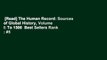 [Read] The Human Record: Sources of Global History, Volume I: To 1500  Best Sellers Rank : #5