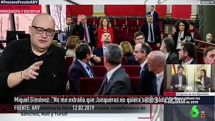 Miquel Giménez: "No me extraña que Junqueras no quiera saber nada de Torra"