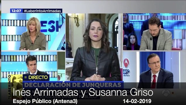 Inés Arrimadas dejando por los suelos a Griso por defender al supremacista Junqueras
