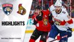 NHL Highlights | Panthers @ Senators 01/02/20