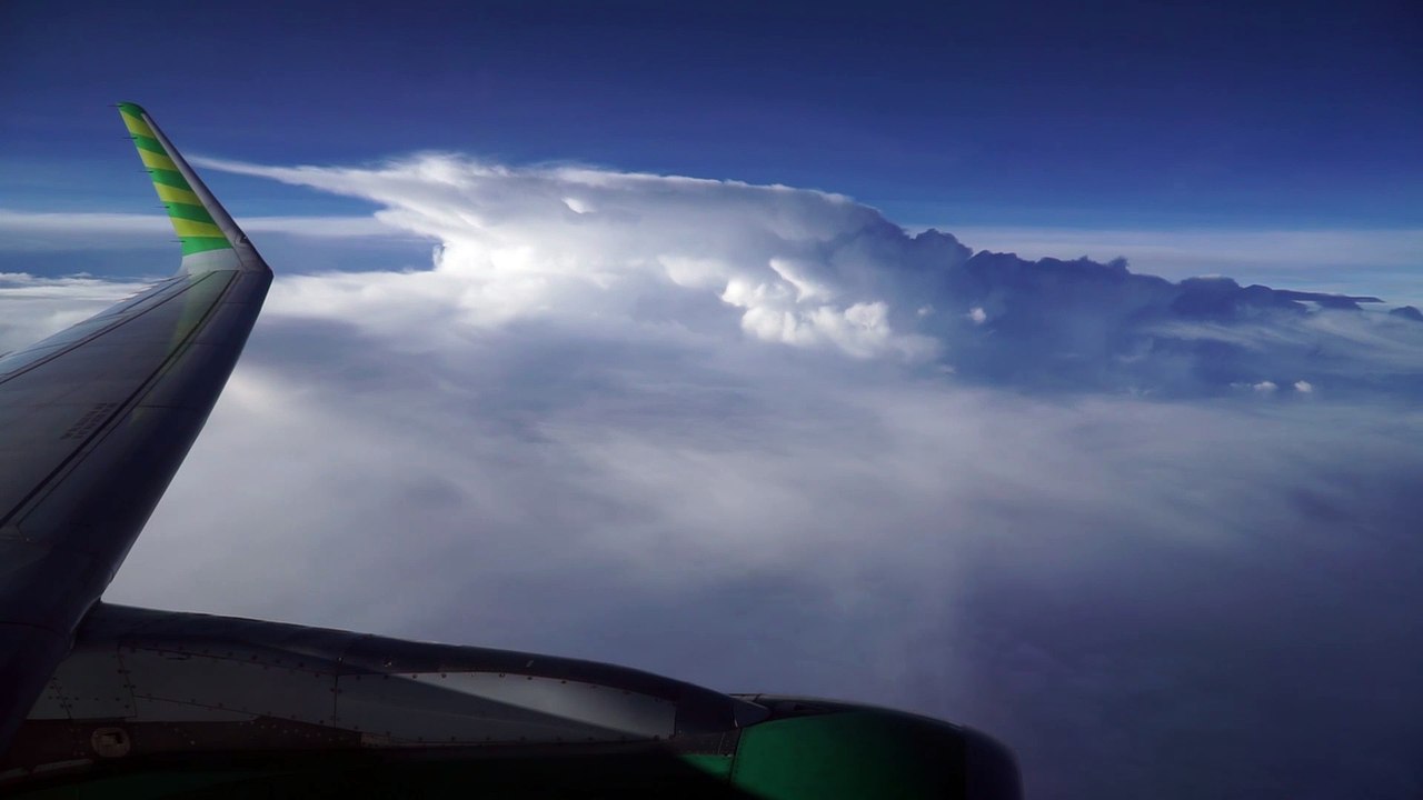 Bad Weather - Citilink Indonesia Landing at Surabaya