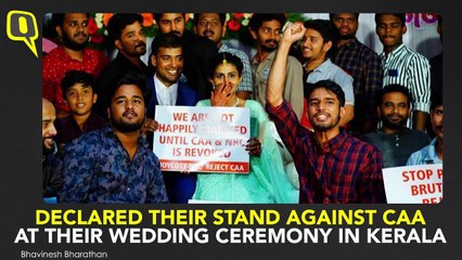 Here’s How 2 Couples Protested Against CAA on Their Wedding Day!