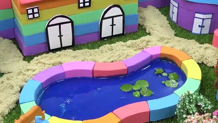 Download Video: How To Make Beautiful Villa with Kinetic Sand  Mad Mattr  Grass  Flower