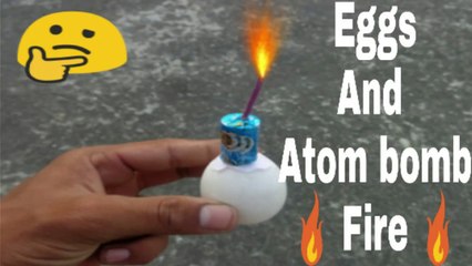 Eggs vs Mini Bomb Fire Video By R.M