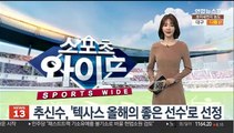 [미 프로야구] 추신수, '텍사스 올해의 좋은 선수'로 선정