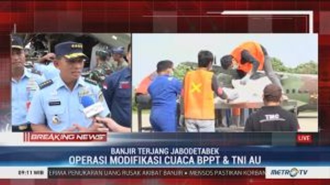 BPPT dan TNI AU Modifikasi Cuaca untuk Cegah Hujan Lebat di Jabodetabek