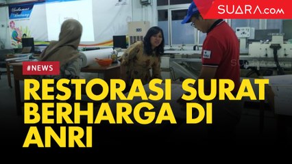 Proses Restorasi Surat Berharga Milik Korban Banjir di ANRI
