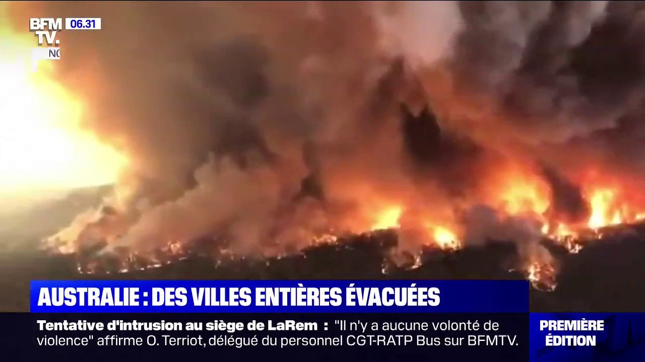 En Australie, les images des évacuations et des incendies monstres qui ravagent le sud-est du pays