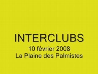 Rassemblement interclubs le 10-2-2008