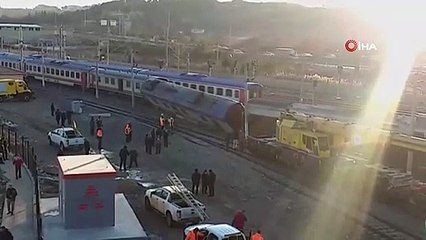 Ankara'da yolcu treni raydan çıktı
