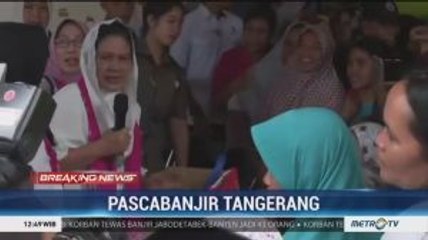 Iriana Jokowi Temui Korban Banjir di Tangerang