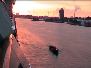 Cruise ship passenger terminal in Amsterdam during 2006