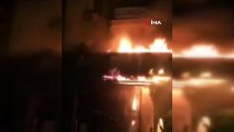 Fethiye'de tavukçu dükkanı alev alev yandı