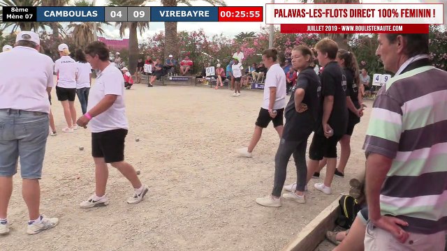 Huitième CAMBOULAS vs VIREBAYRE : International à pétanque féminin de PALAVAS 2019