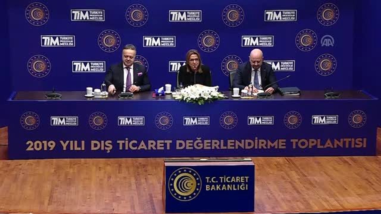 Pekcan: "2019 yılı ihracatımız bir önceki yıla göre yüzde 2,04 artışla 180 milyar 468 milyon dolar...