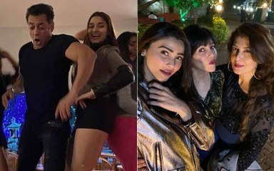 Salman Khan Dances On The Table With Saiee Manjrekar; Daisy Shah, Sangeeta Bijlani Cheer On