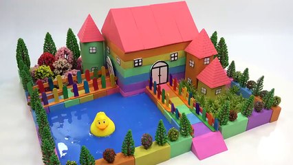 Download Video: DIY How To Make Garden House  Pool with Kinetic Sand  Mad Mattr  Slime  Wooden Sticks