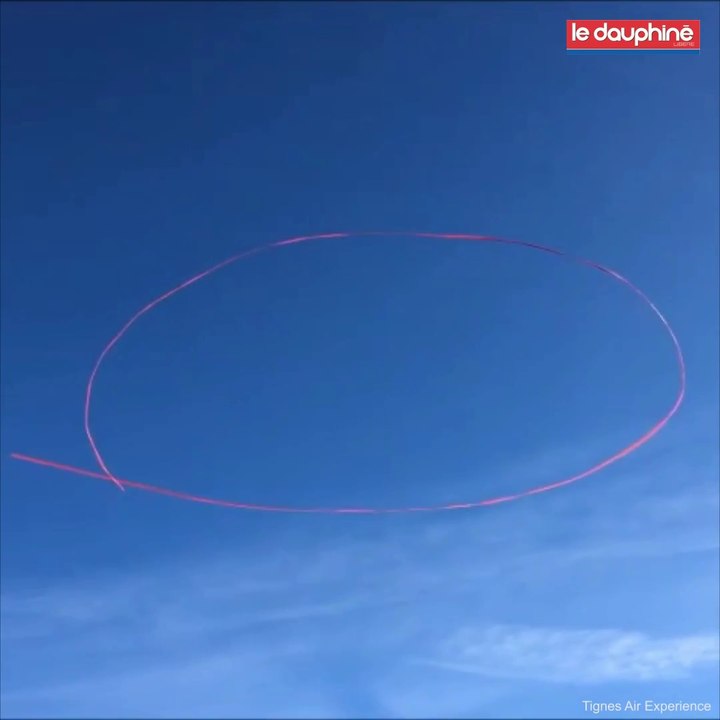 Des dessins dans le ciel de Tignes !