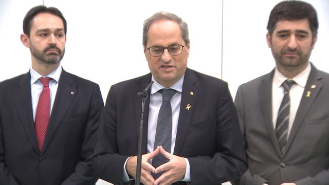 Torra mantiene que debe ser el Parlament quien lo inhabilite