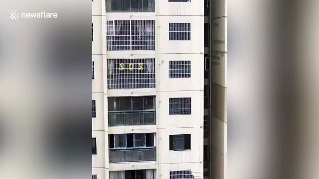 Chinese resident mistakes New Year balloons spelling '2020' for 'SOS' sign after zero-shaped balloon becomes unusable