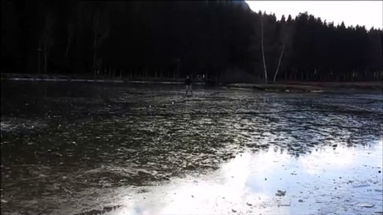 Au Poizat-Lalleyriat, le plan d'eau ouvert au patinage