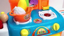 Learn Food Names with a Toy Kitchen Playset and Velcro Foods-
