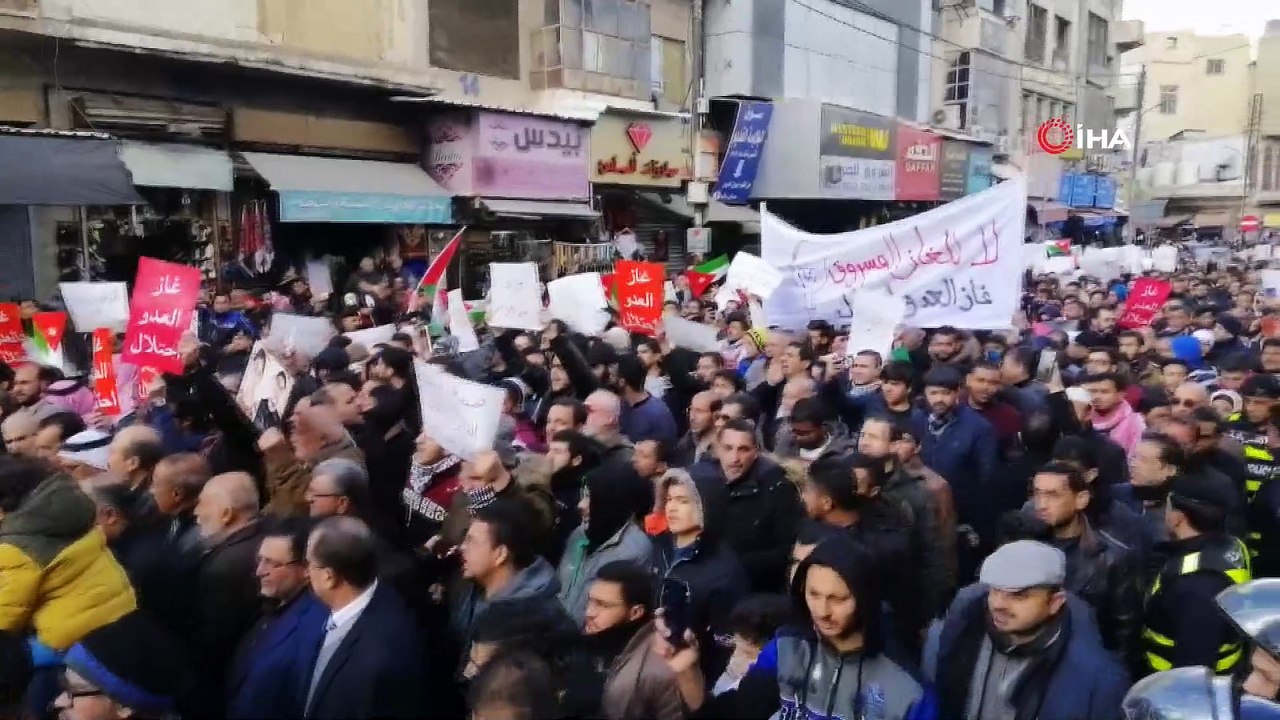 - Ürdünlülerden İsrail-Ürdün gaz anlaşması protestosu