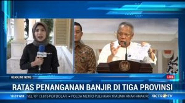 Jokowi Gelar Ratas Penanganan Banjir di 3 Provinsi