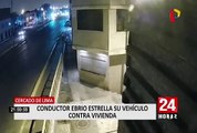 Cercado de Lima: conductor en estado de ebriedad estrelló su vehículo contra vivienda