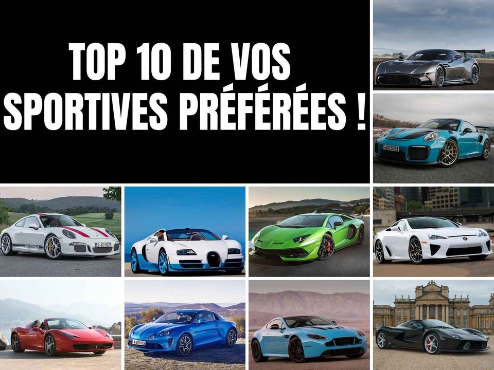 Top 10 de vos sportives préférées - 2010 à 2019