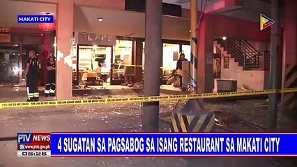 4 sugatan sa pagsabog sa isang restaurant sa Makati City