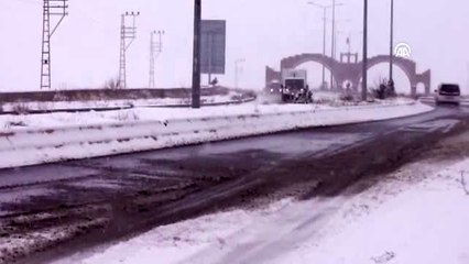 Erzurum ve Ağrı'da kar yağışı (2)