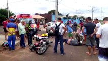 Forte batida no Interlagos deixa motociclista ferido