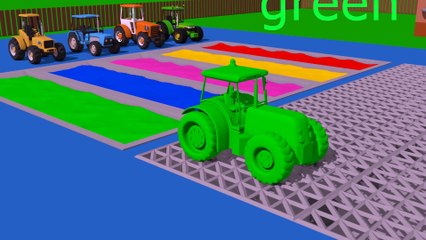 Learn Colors with Tractor Collection colors tractor series for kids Kolory traktory dla dzieci
