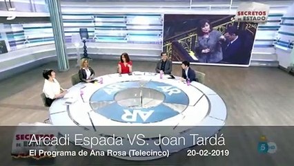 Grandioso varapalo de Arcadi Espada a Joan Tardá por llamar "fascista" otra vez a Rivera