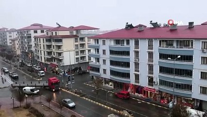 Iğdır'a karla karışık yağmur yağdı