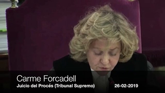 Carme Forcadell, ante el Supremo, no es tan valiente como cuando era presidenta del Parlament