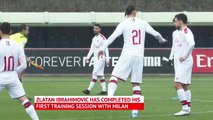 Ibrahimovic scores in first Milan training session