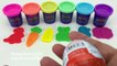 Learn Colors Play Doh Strawberry and Teddy Bear Molds _ Kinder Surprise Eggs Zuru 5 Surprise Toys